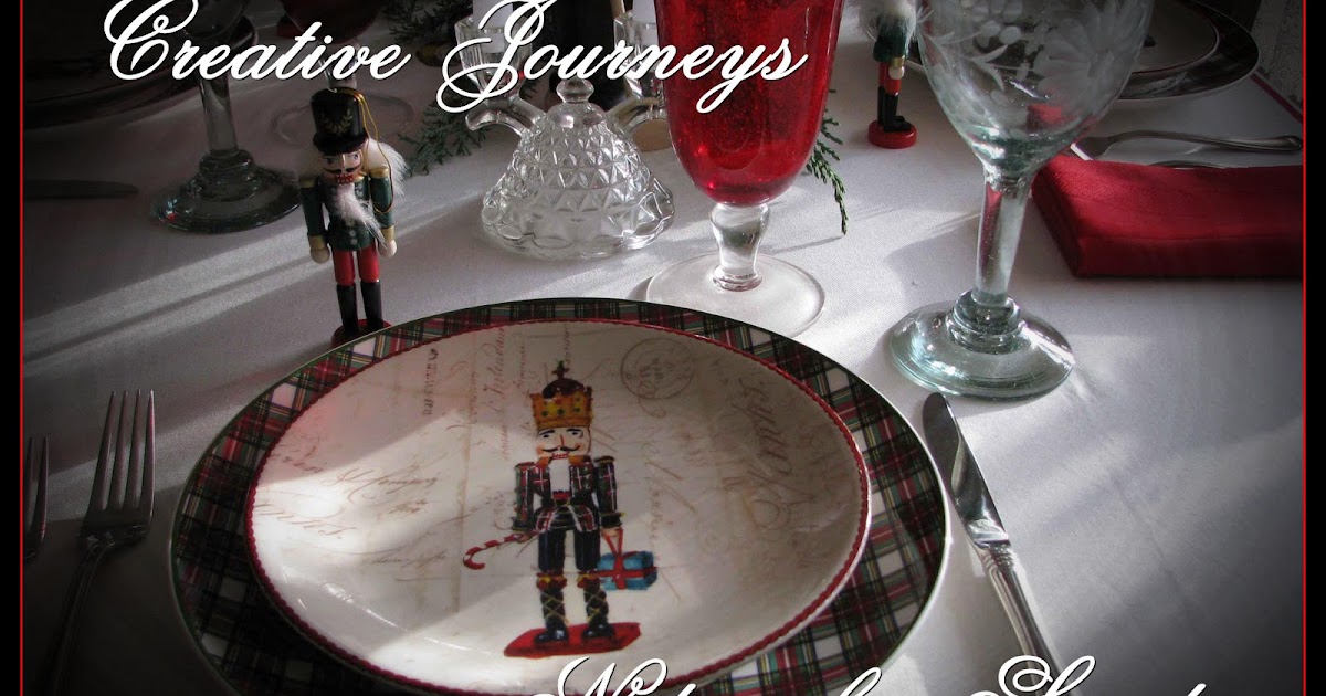 creative journeys nutcracker sweet tablescape nikko christmas tablecloth