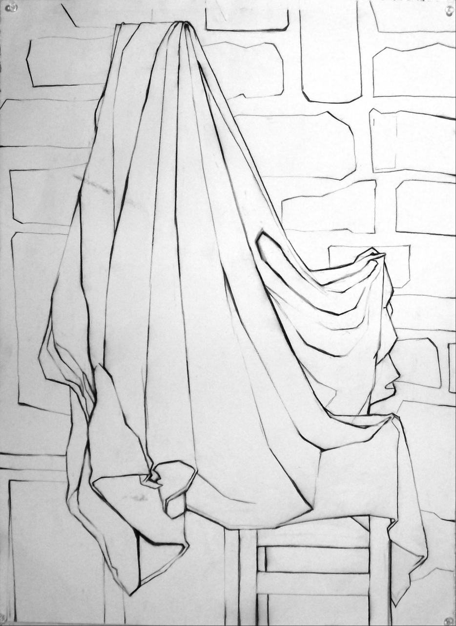 Line Drawing How To : Basic drawing drapery homework