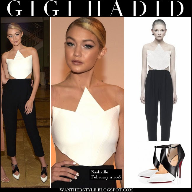 gigi hadid white jumpsuit