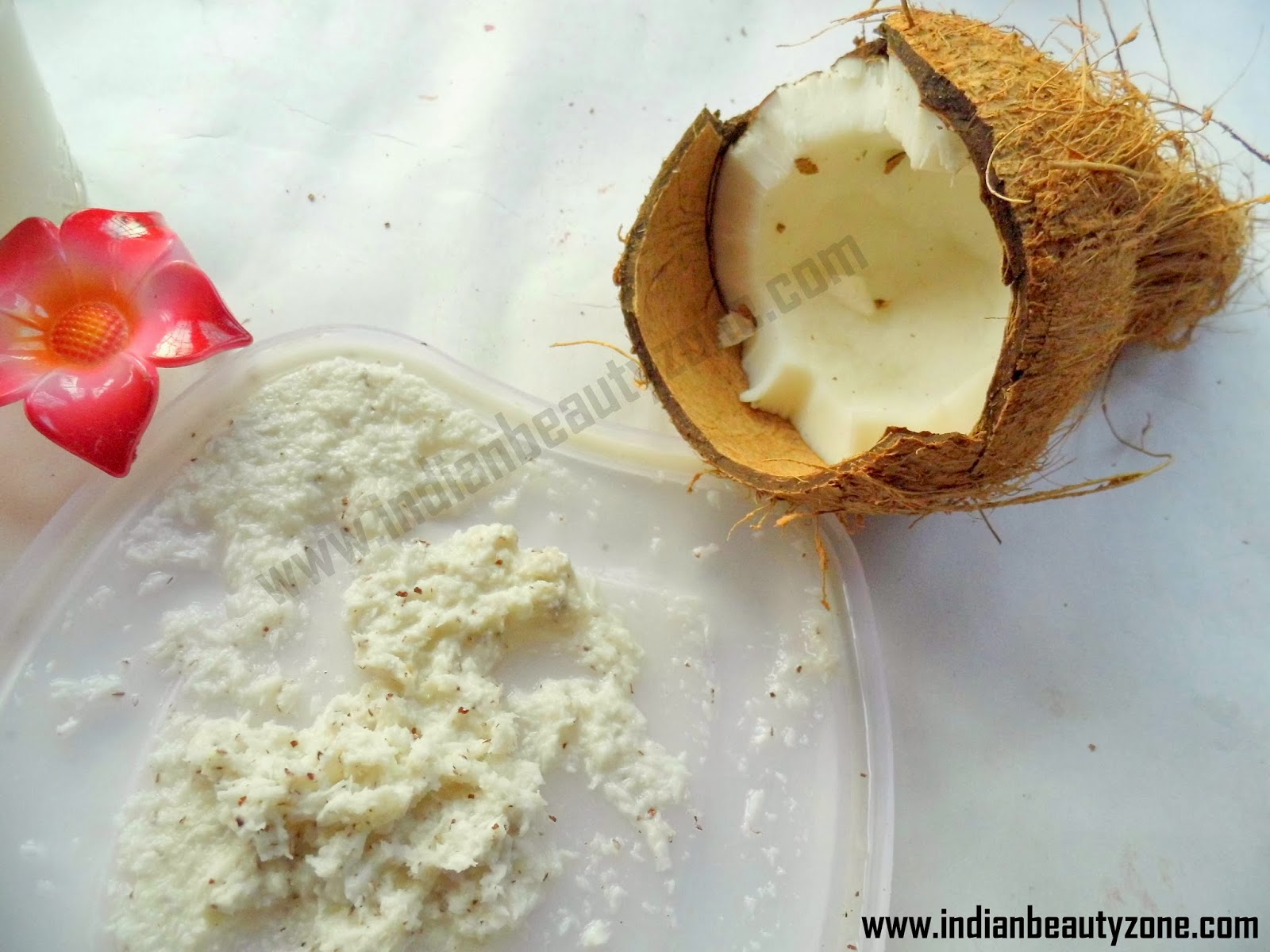 Indian Beauty Zone Coconut Milk and Scrub DIY for winterDry Skin's