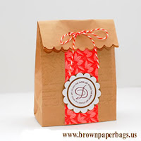 Mini brown paper bags