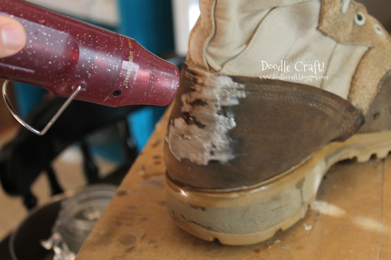 Doodlecraft Waterproofing Boots and Shoes for April Showers!