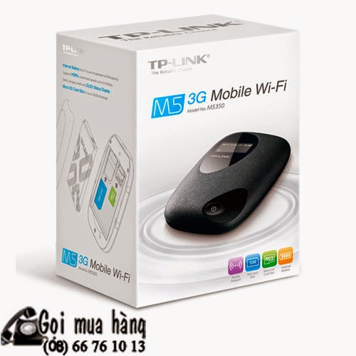 Bộ phát sóng WiFi 3G cho xe hơi, xe khách | TP-Link M5350 - 4