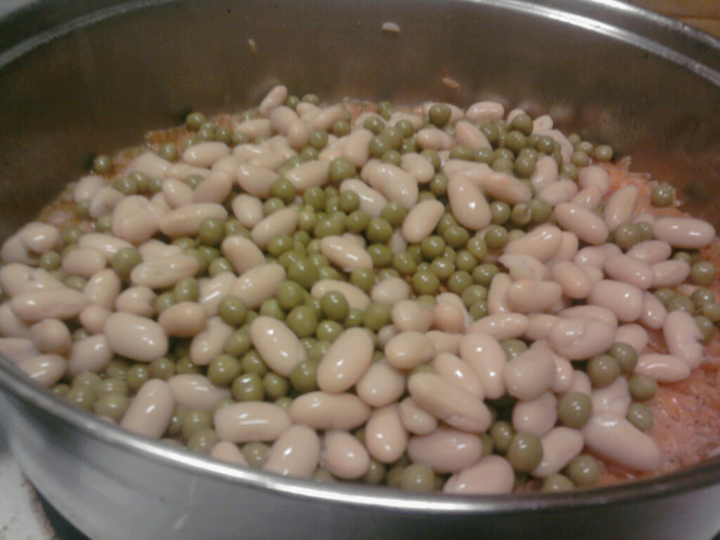 Edible Love Pea and Bean Jag (seasoned rice)