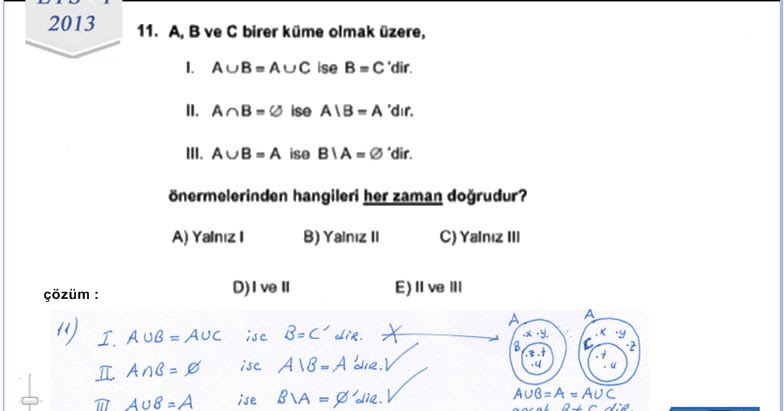 www.mbardak.com: 2013 LYS Matematik Soruları ve Detaylı Çözümleri 10 - 20
