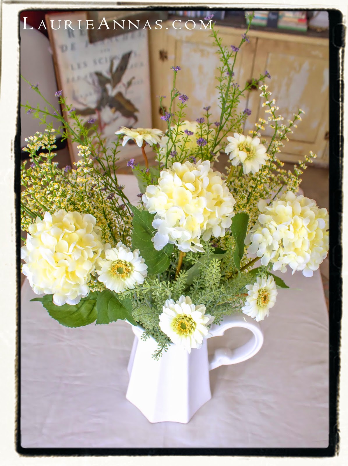 LaurieAnna's Vintage Home Silk Floral Arranging...It's easier than you think!