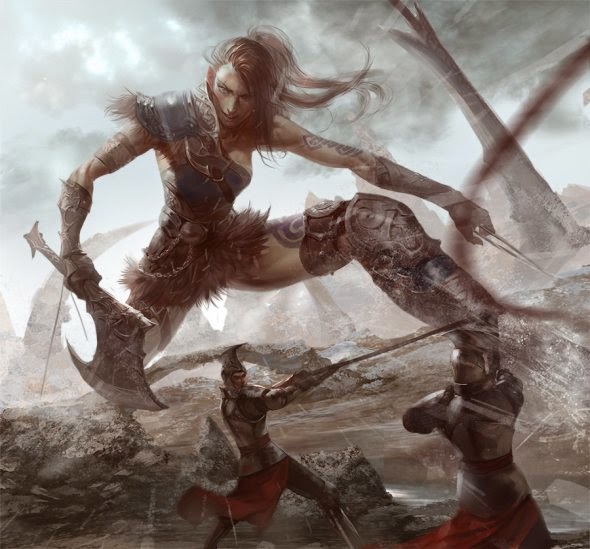 As impressionantes e fantásticas ilustrações de fantasia de Xiao Botong Xiao Botong deviantart ilustrações fantasia estilo oriental