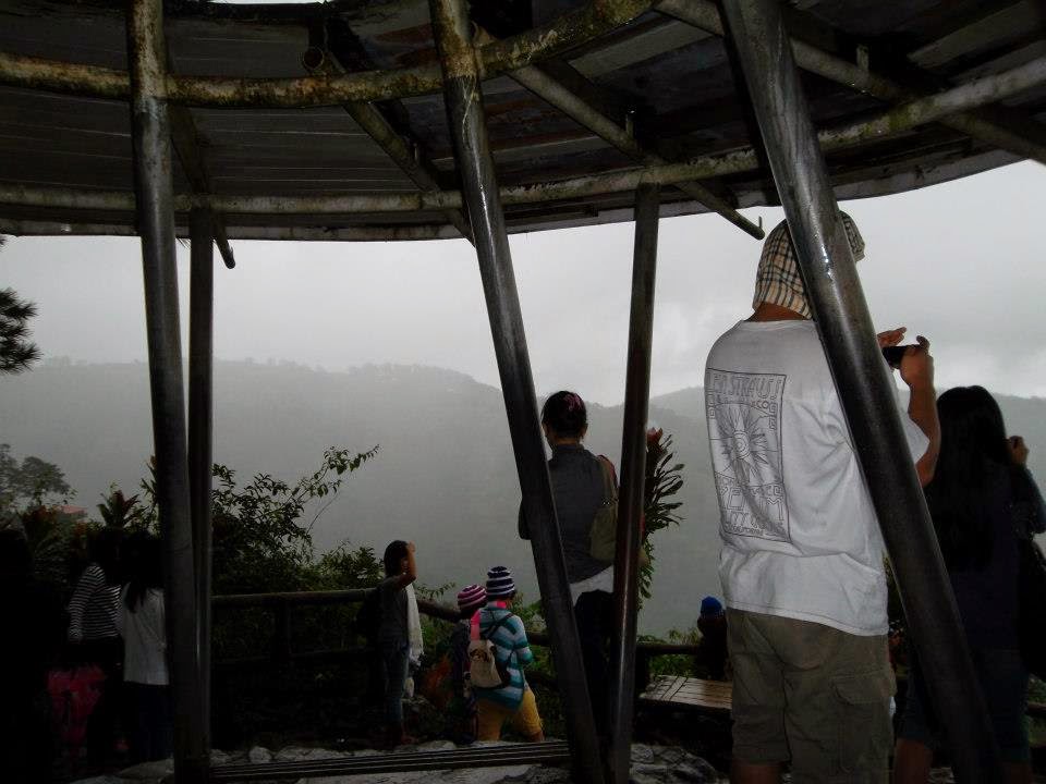 Minesview Park where everything's covered with fog Minesview Baguio City