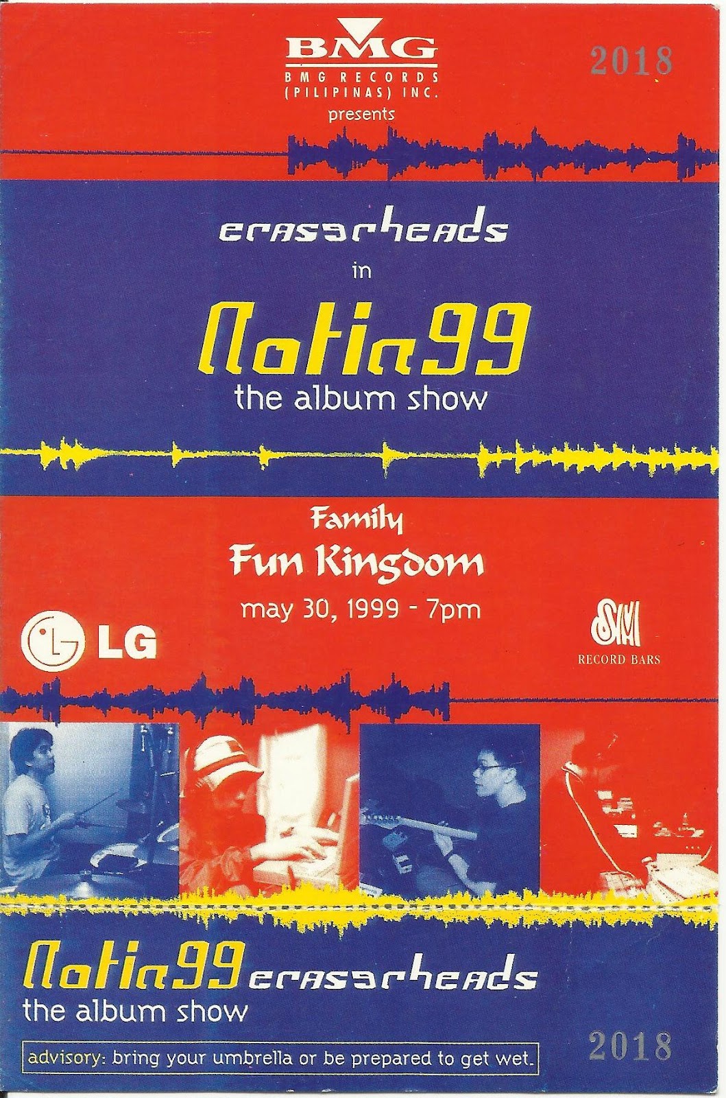 eraserheads collector ticket natin 99 album show