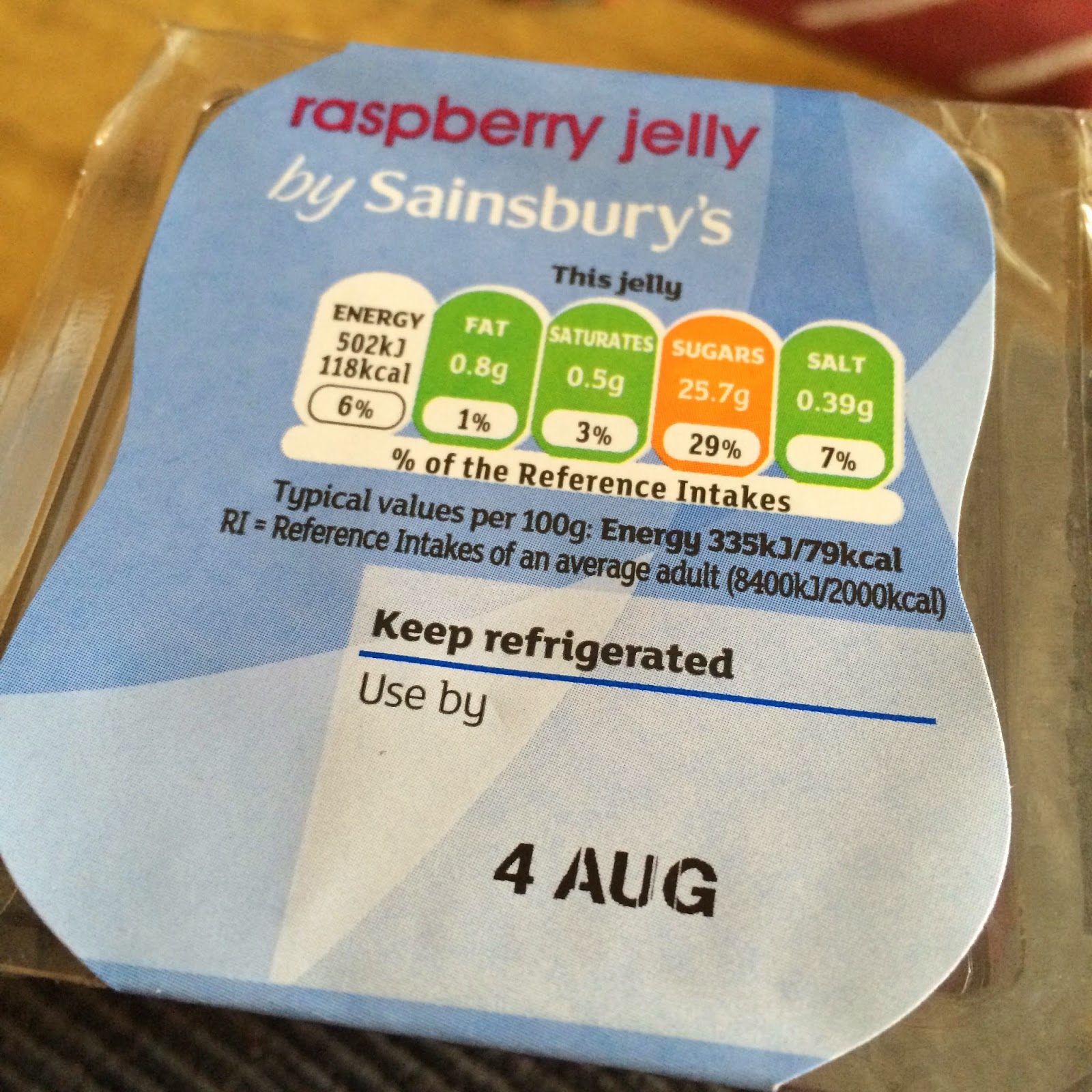 Vegan Vox The Ordinary Vegan Sainsbury's Raspberry Jelly