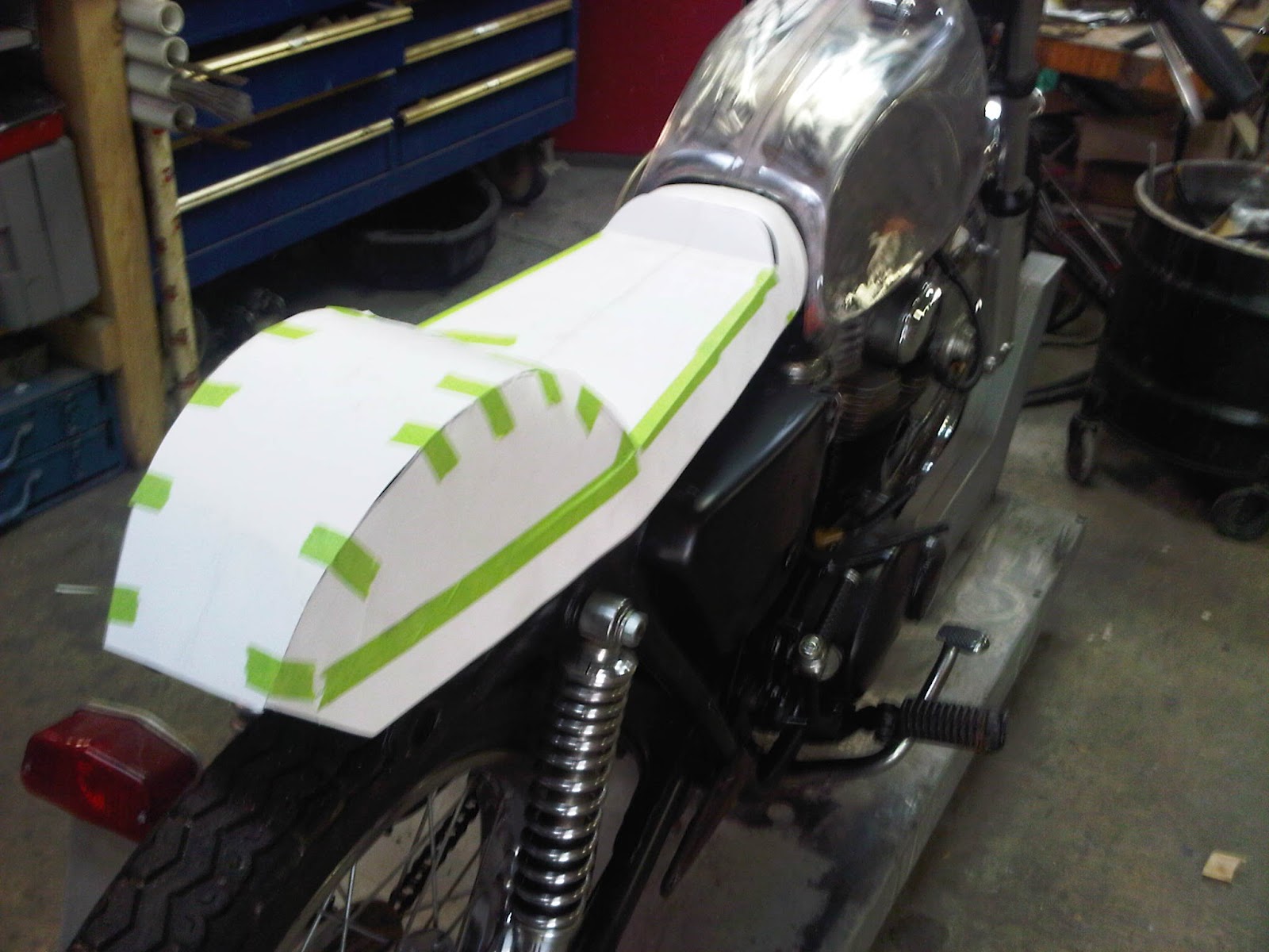 RAS Moto Cafe racer seat pan construction 101