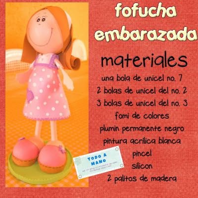 Joaphia Dicas e Moldes em E.V.A.: FOFUCHA EMBARAZADA (GRAVIDA) by