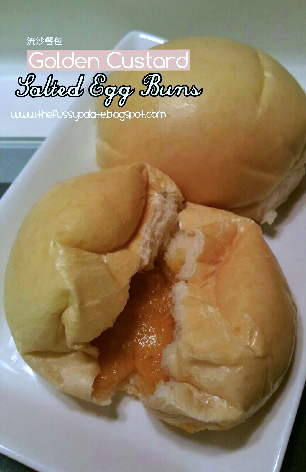 The Fussy Palate Golden Custard Salted Egg Buns