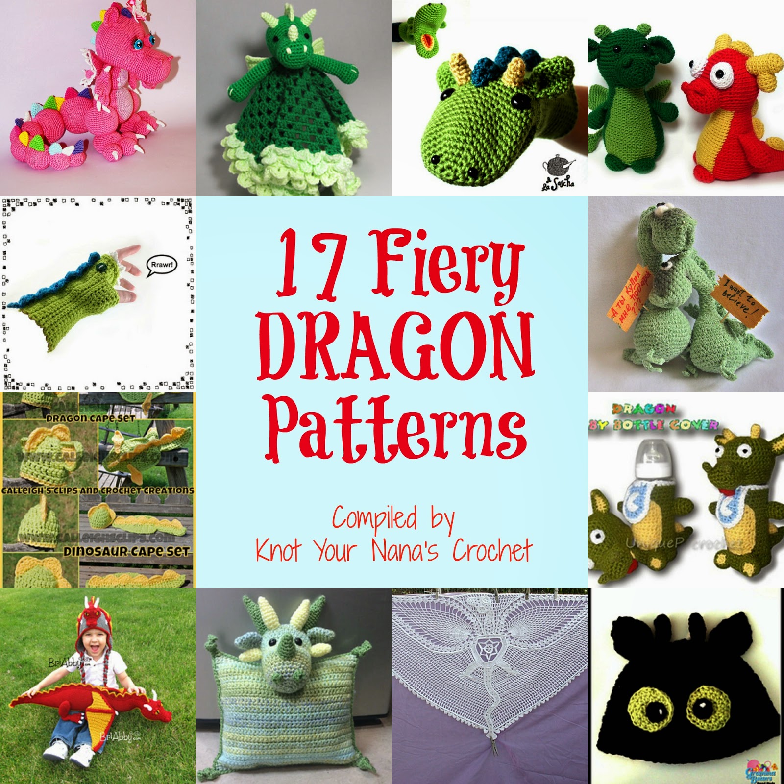 Knot Your Nanas Crochet: Smaug the African Flower Dragon ...