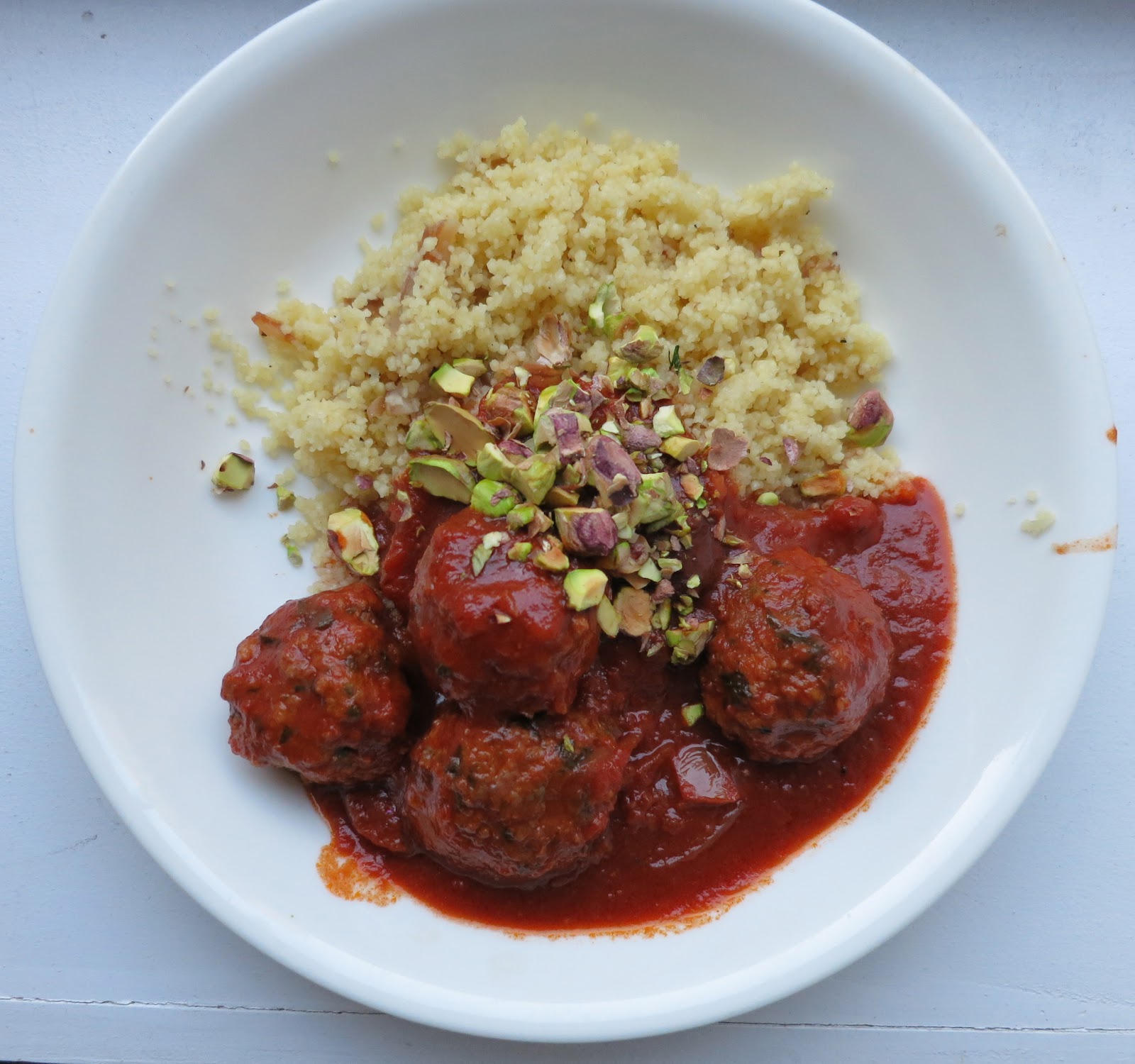 Live Fast, Eat Slow: North African Meatballs with Couscous