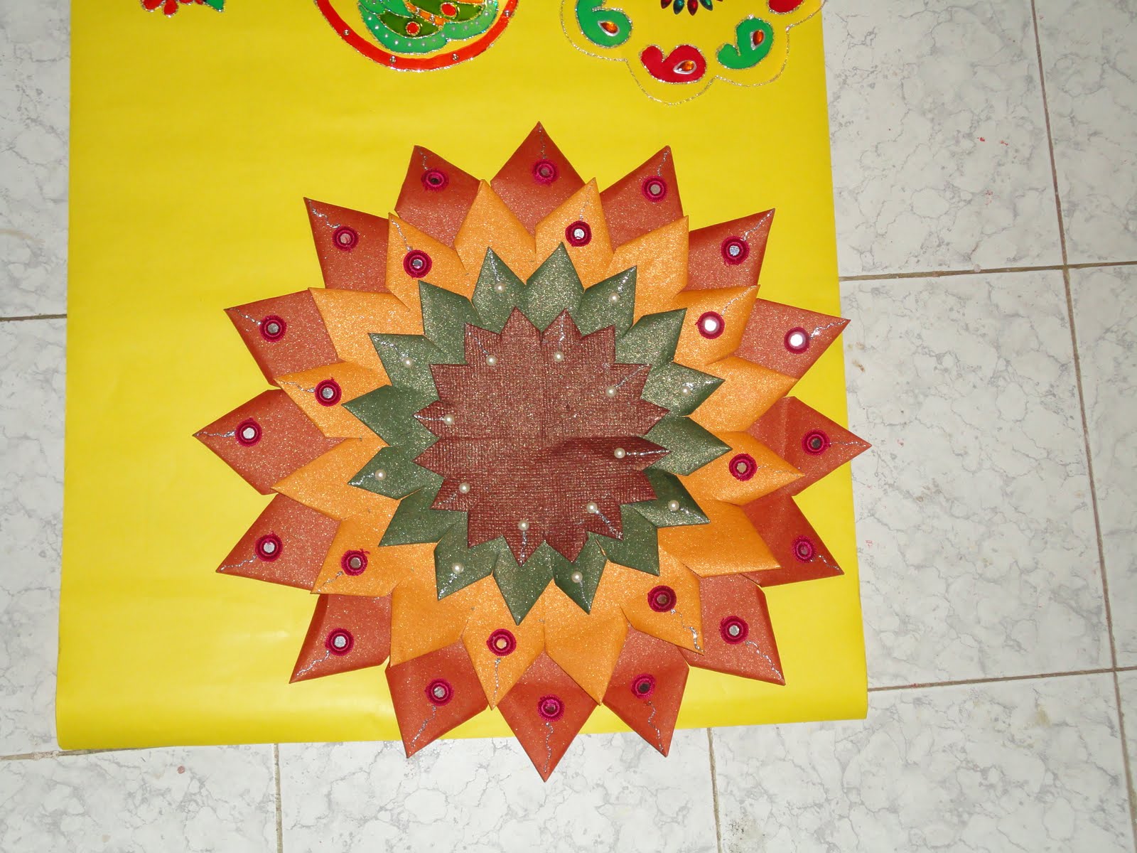Asmi's Creations paper rangoli