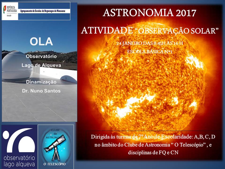 Atividade "Observação Solar" janeiro 2017 Eb1 - OLA