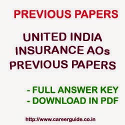 UIIC AO Previous Papers Download United India Insurance AO Previous Papers Download in PDF