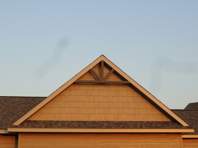 Kamish Lake Home Aug. 28 Gable Trim is UP!!