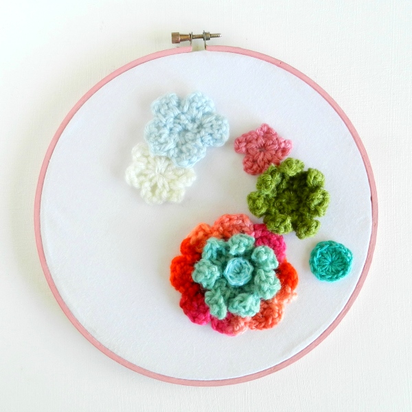 Elise Engh Studios Crochet Flower Embroidery Hoops