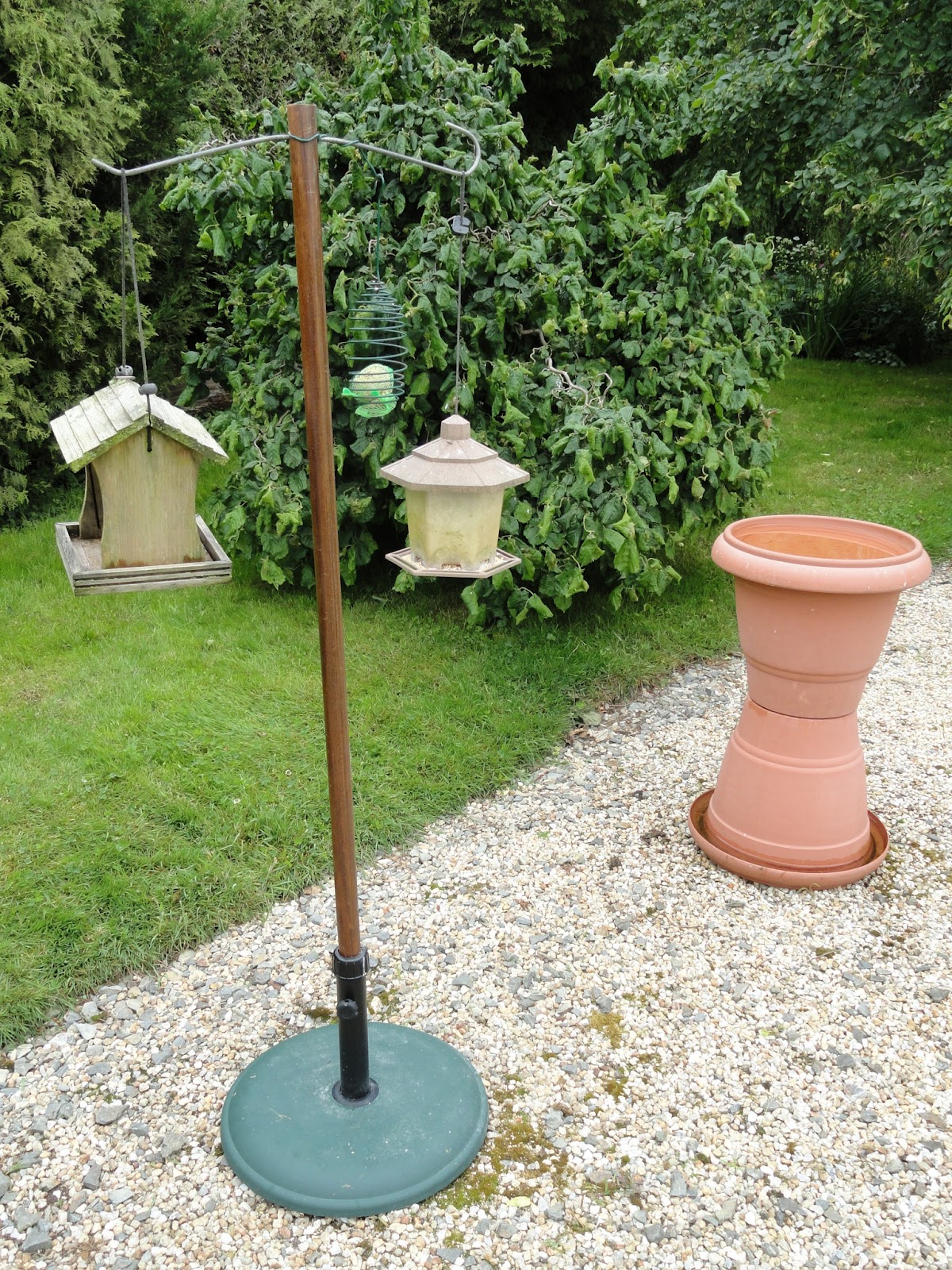 Chateau Moorhen Home made bird feeding stations