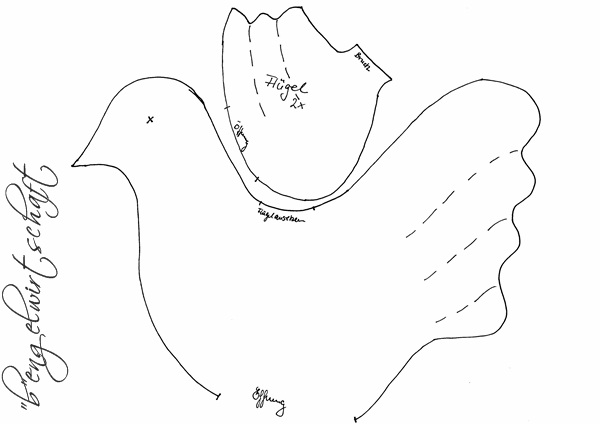 &quot;b&quot;engelwirtschaft Turteltag&hellip; ♥ (genähte Tauben mit
