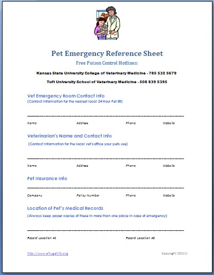 emergency contact list for business