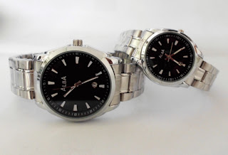 COUPLE ALBA TW 1488 SILVER PLAT BLACK