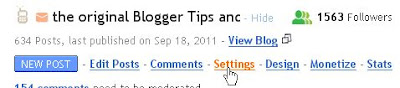 Blogger old UI