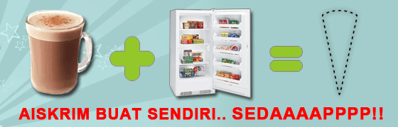 aiskrim milo buatan sendiri