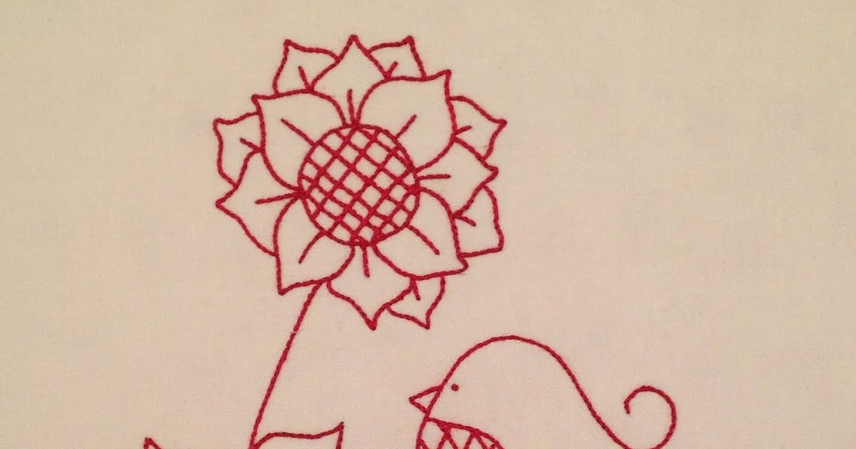 Starwood Quilter August Redwork Birdie Stitches