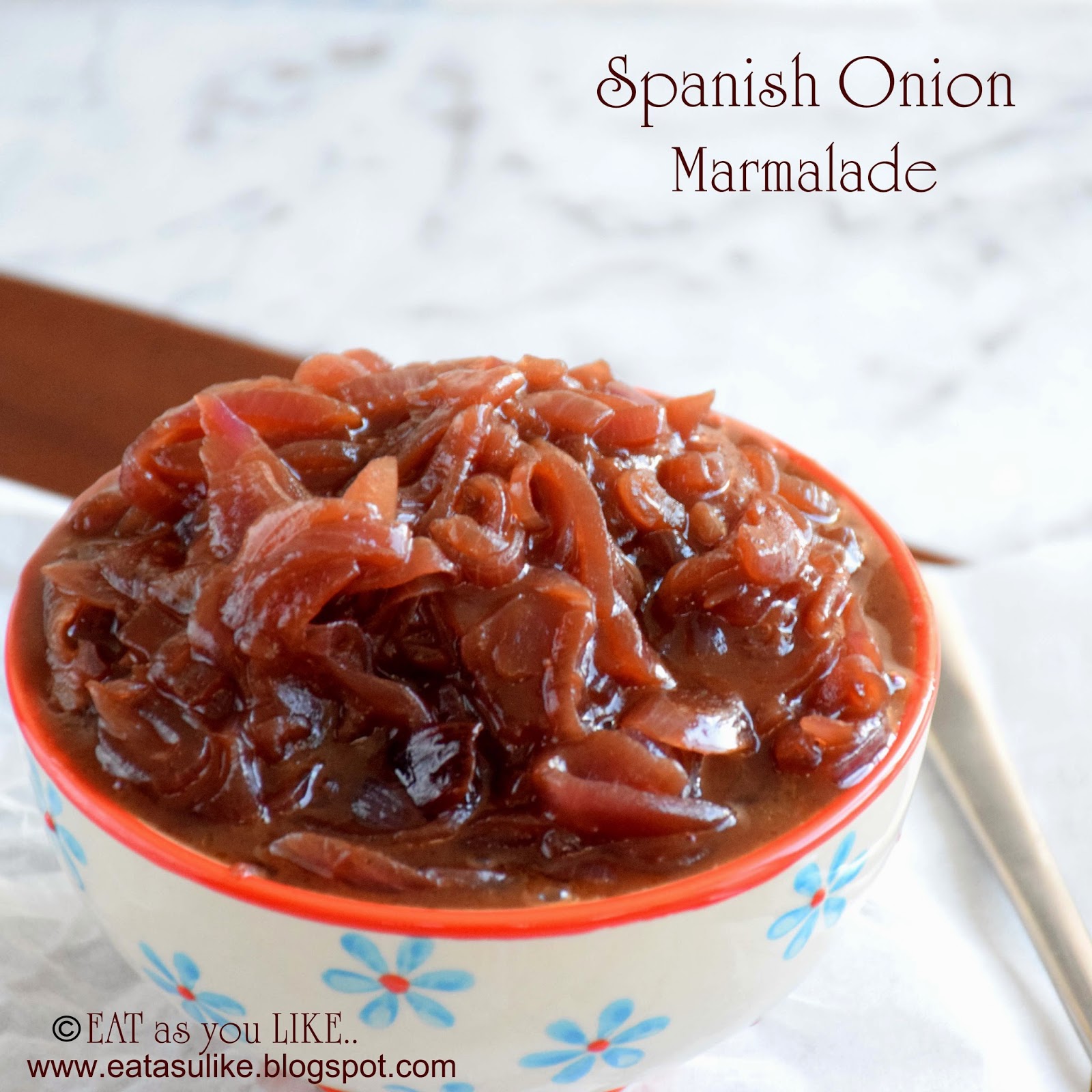Eat as you Like SPANISH (RED) ONION MARMALADE