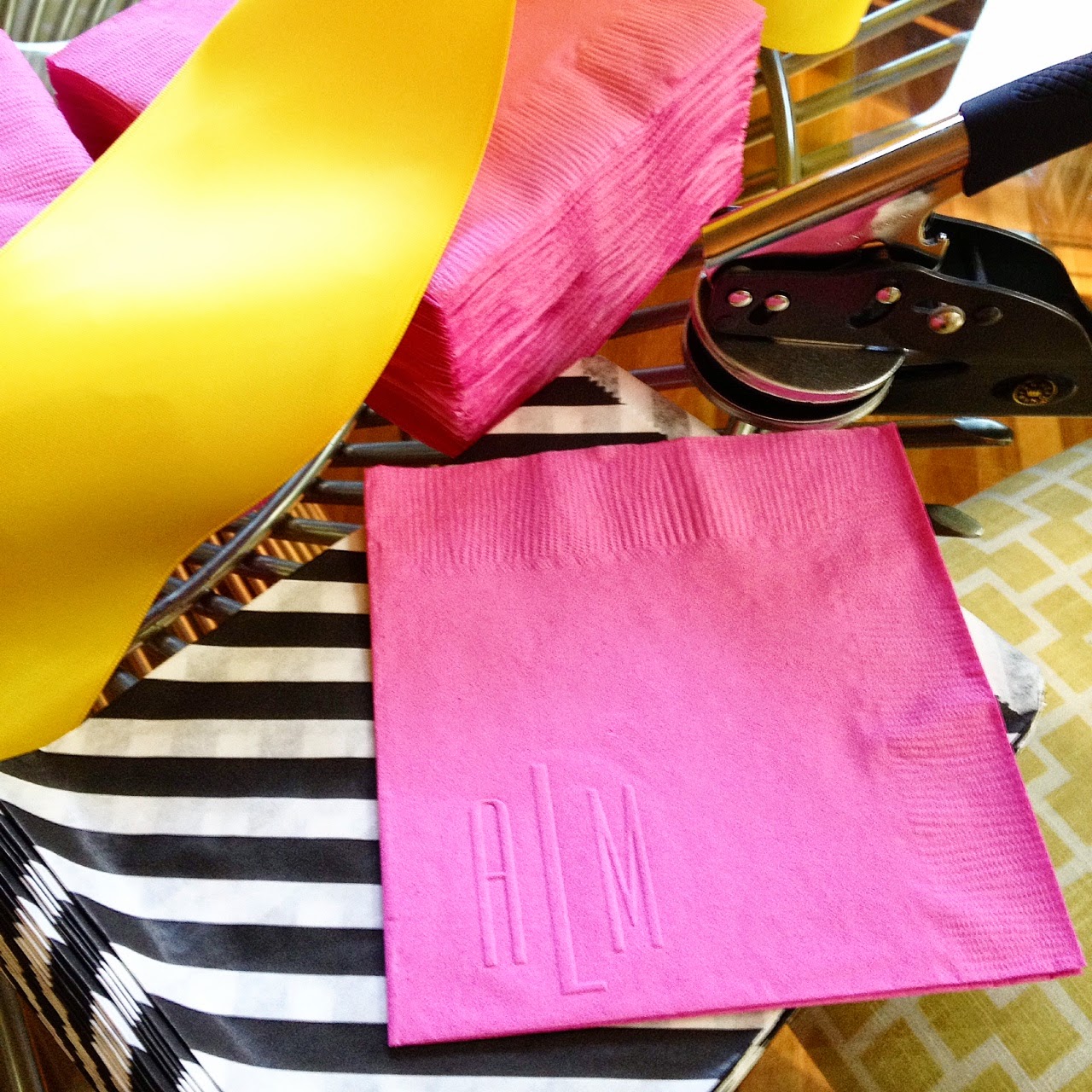 lifeat1824 DIY personalized napkins