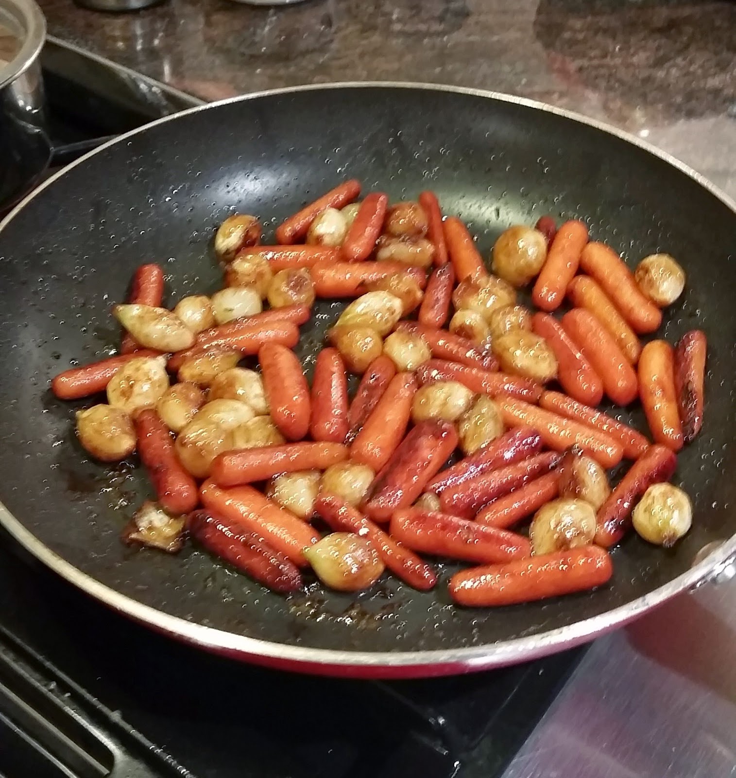Married and Hungry Caramelized Carrots and Pearl Onions