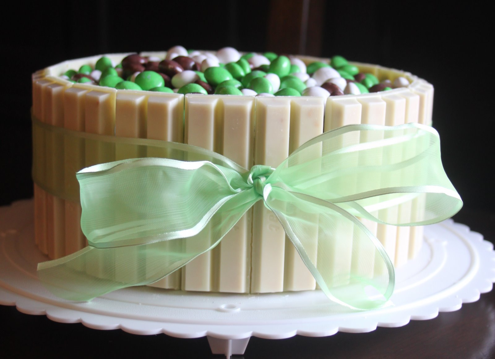 Real Life Pastor's Wife White Chocolate Kit Kat Coconut M&M's Cake
