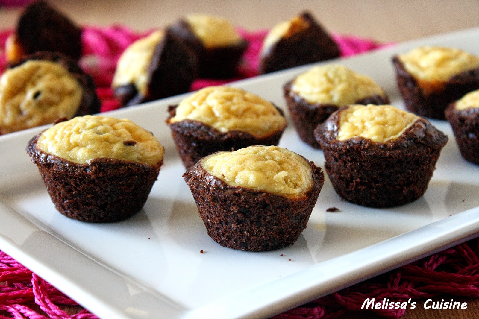 Melissa's Cuisine Bitesized Cheesecake Brownies