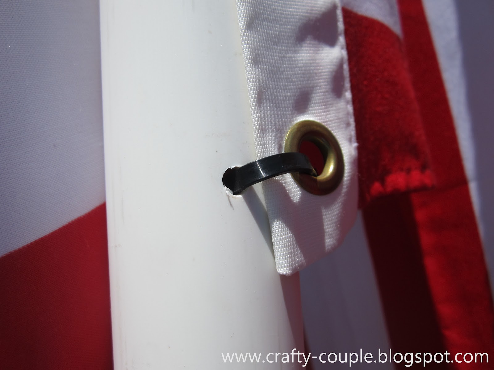 crafty couple DIY Flag Pole