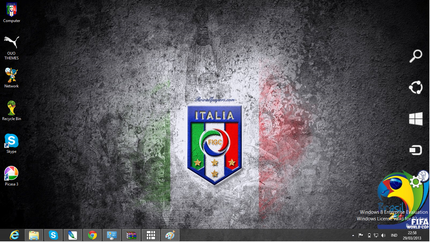 download gratis tema windows 7 Italy National Football Team Fifa World