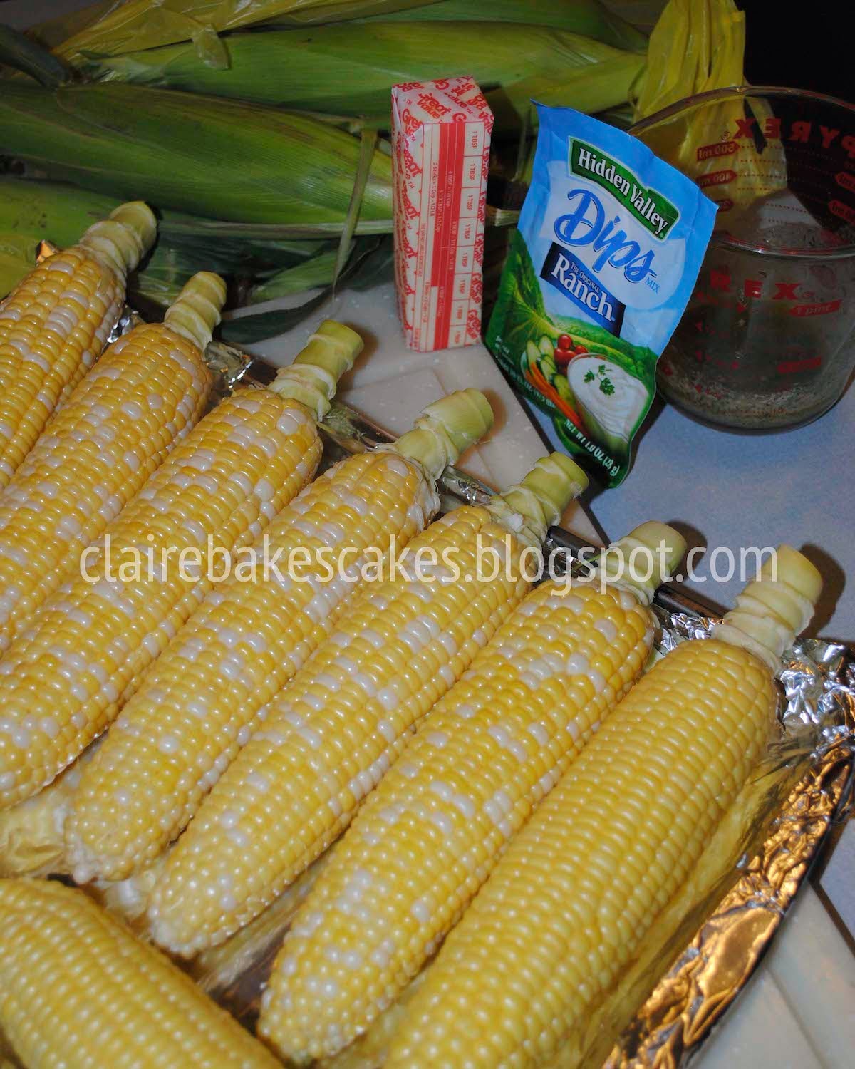 My Life as a MOM Oven Roasted Ranch Corn on the Cob Recipe