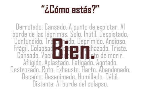 YA ESTOY BIEN ya estoy bien: