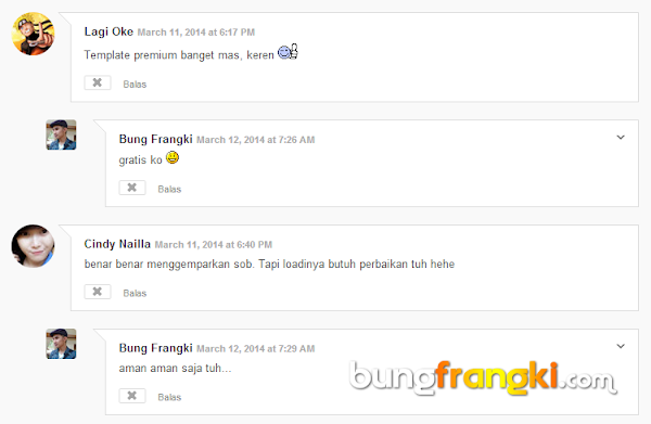 Modifikasi Komentar Bertingkat Style 2 Kang Ismet Ala Bung Frangki