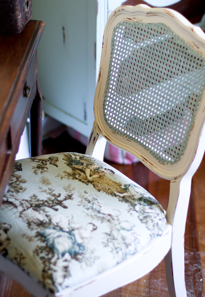 Caned Chair Makeover Scissors & Spatulas