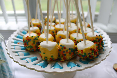 chocolate covered marshmallows duck baby shower theme