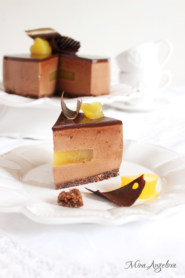 Angellove's Cooking Шоколадова мус торта с портокали и шампанско