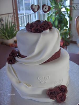 Design Name Elegant Wedding Anniversary cake Type Ising
