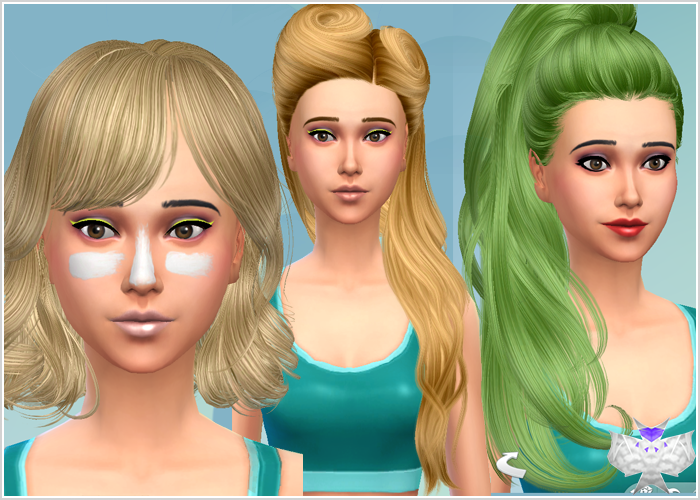  The Sims 4: Прически для женщин - Страница 3 Conversion%2Bset%2B2