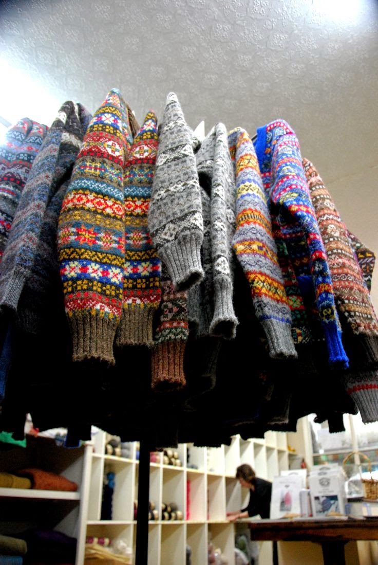 Irina Fair Isle (Shetland Islands Scotland) jacquard knitting. PATTERNS.
