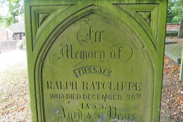 Grave of the "late" Ralph Ratcliffe