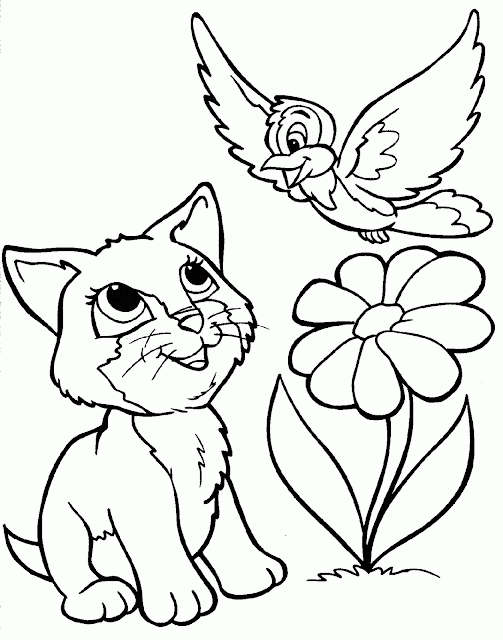 Free Cat Coloring Page