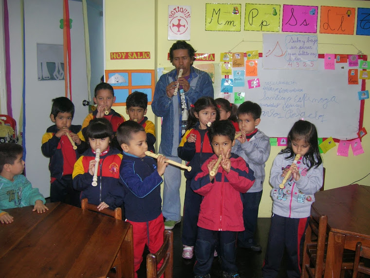 Taller de flauta dulce con niños de 5 años 2013